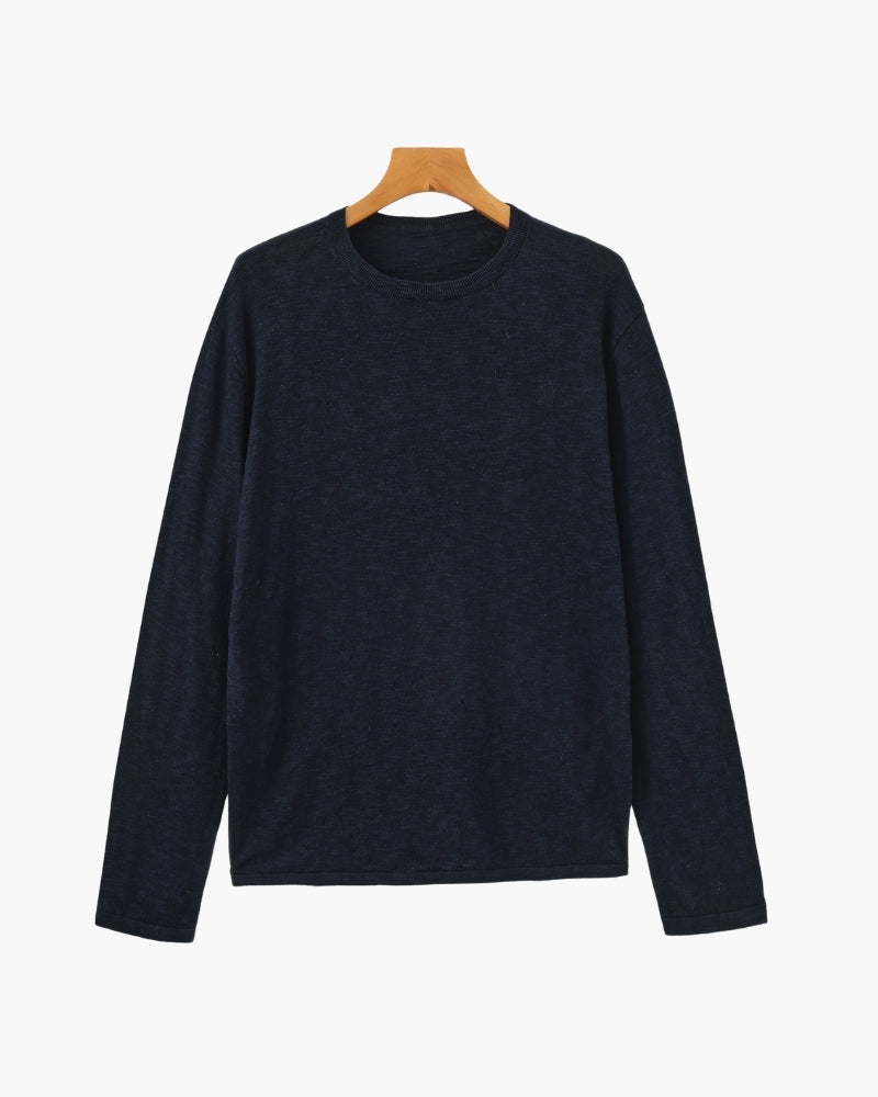 Linen Cotton Essential Crewneck