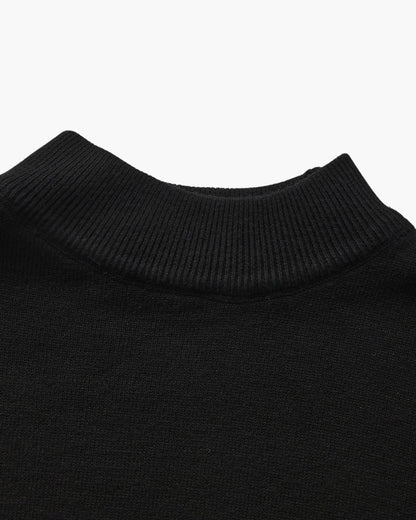 Essential Ribbed Mock Neck Sweater